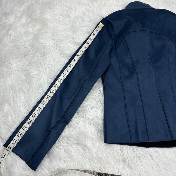 Yansi Fugel Women's NWT Blue Full Zip MOTO Designer Jacket S/C34.25 - Picture 15 of 15